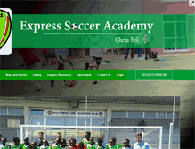 Tablet Screenshot of expresssocceracademy.com
